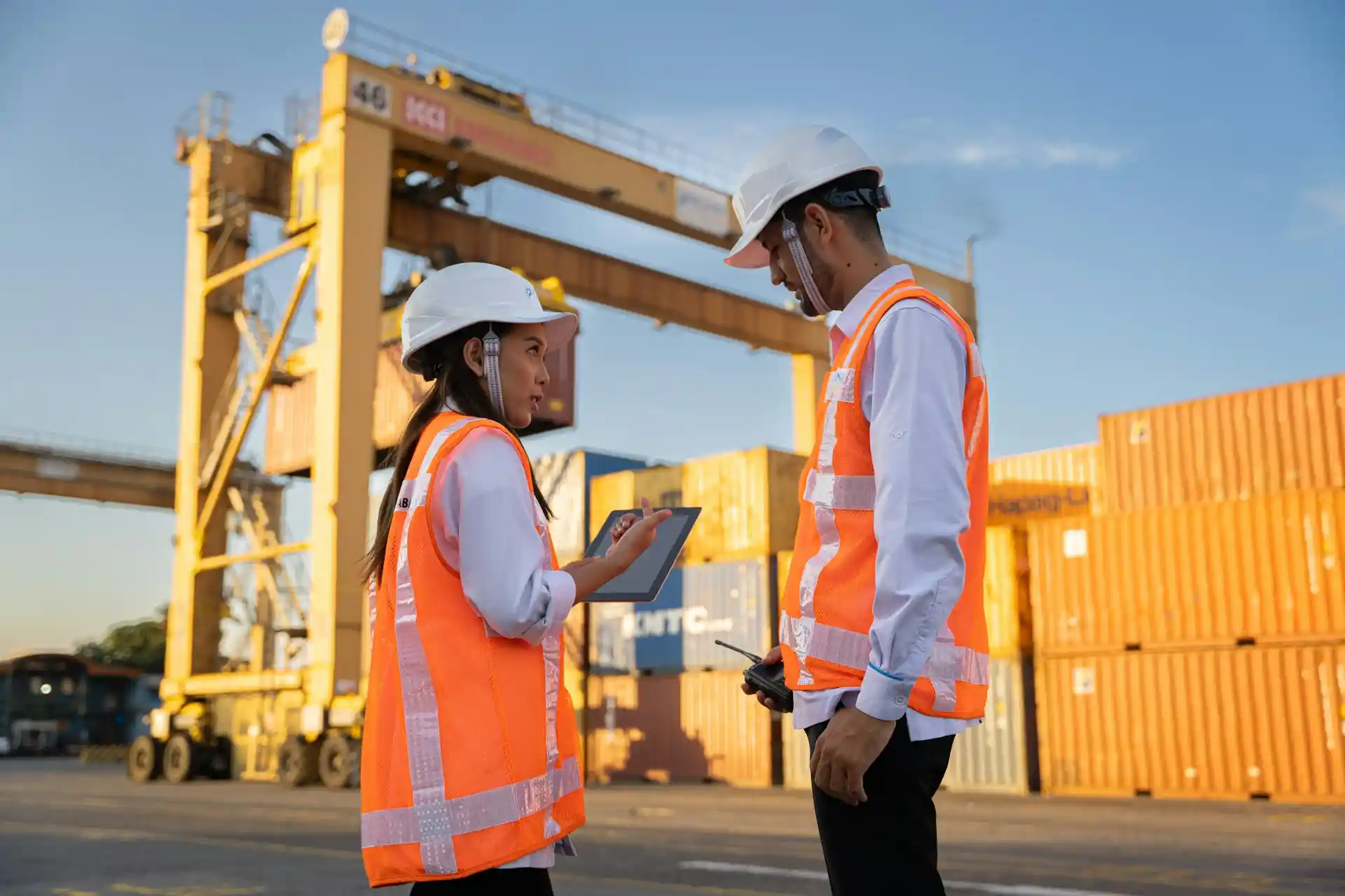 Container handling at CFS facility